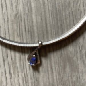 Safi  kilima tanzanite silver necklace.